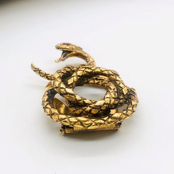 Vintage Snake Signed Designer Clip Brooch🐍 - Picture 13 of 13